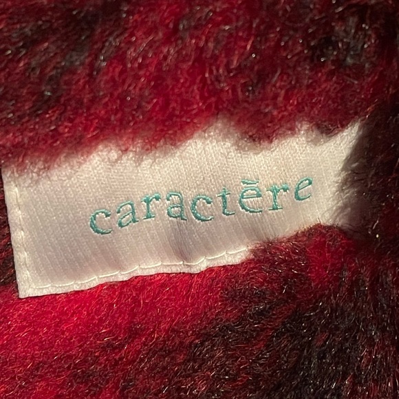 Caractère Belgian red and black shearling petit winter coat - Picture 4 of 7